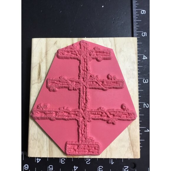 Special Occasion Tree Rubber Stamp By JRL Designs R182 Holiday Ornaments - Picture 2 of 4